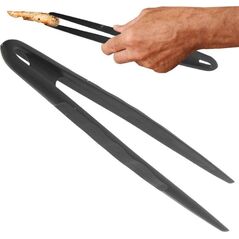 Orion Szczypce kuchenne pinzeta pęseta do mięsa grilla grillowania nakładania obracania BLACKLINE 29 cm