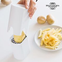 Bravissima Kitchen Krajalnica maszynka szatkownica do krojenia domowych frytek ziemniaków warzyw