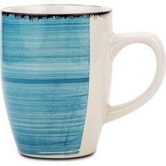 NAVA Kubek ceramiczny z uchem FADED BLUE do picia kawy herbaty 355 ml () - 56234-uniw