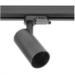 Φωτιστικό για ράγα LIMA 20W GTV GU10 AC220-240V IP20 στρογγυλό μαύρο XLD-LMAGU10OC-NB