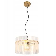 Globo Gorley 15698HM κρεμαστό φωτιστικό 1x60W E27 χρυσό/διαφανές