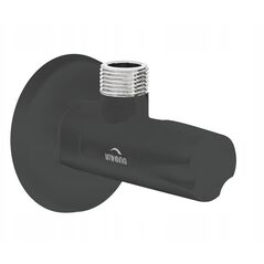 Invena γωνιακή βαλβίδα με κεραμική κεφαλή 1/2"x1/2", μαύρο ZW-49-01C-W