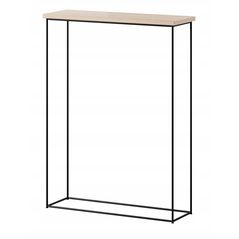 Κονσόλα τραπεζιού ADRK Furniture Sili, μαύρο/καφέ