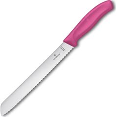 Victorinox Nóż Victorinox do chleba SwissClassic różowy (6.8636.21L5B)