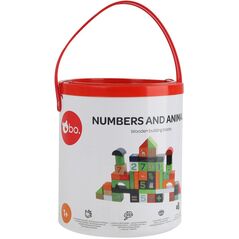 ξύλινα μπλοκ bo. "Numbers and Animals"