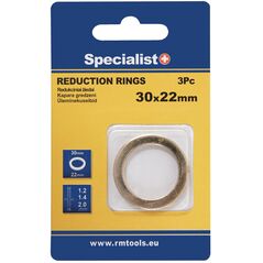 SPECIALIST+ δακτύλιος μείωσης, 30x22x1.2/1.4/2 mm, 3 τεμ.