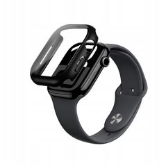 Θήκη με σκληρυμένο γυαλί AMAZINGTHING Radix Glass για Apple Watch 46mm – μαύρο