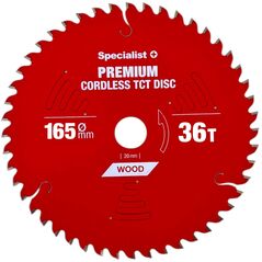 Δίσκος κοπής 165x36Tx20mm, Ασύρματο PREMIUM, SPECIALIST+