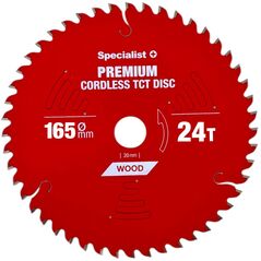 Δίσκος κοπής 165x24Tx20mm, Ασύρματο PREMIUM, SPECIALIST+