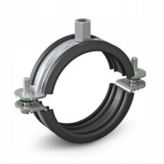 Niczuk Obejma pojedyncza DUO z izolacją 6" BK (160-169)