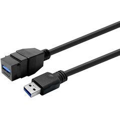 VivoLink Keystone Μαύρο USB3.0 A-Θηλυκό σε A-Αρσενικό (PROKEYUSB3AFM2B)