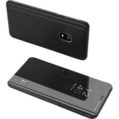 Hurtel Clear View Case futerał etui z klapką Xiaomi Redmi 8A czarny uniwersalny
