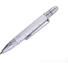 Στυλό πολλαπλών χρήσεων TROIKA LILIPUT TOOL PEN ασημί