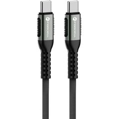 Καλώδιο USB C σε USB C FORCELL F-Energy QC4.0 PD 5A 100W Cafule 0,25 m C260 μαύρο