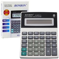 Kalkulator Biurowy Ronbon KK-8875-12 Duży Wyświetlacz 12-Cyfrowy LEAN