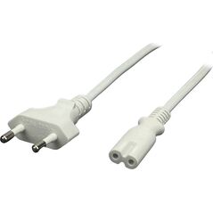 POSAC-C7EU12WH: POS AC cable C7-QT8[2,5A]-CEE7/16-YJ01[2,5A] H03VVH2-F2G0,5 L=1200 white