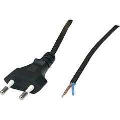 POSAC-CEE7/16BK30: POS AC cable CEE7/16-YJ01[2,5A]-tinned ends H03VVH2-F2G0,75 L=3000 black