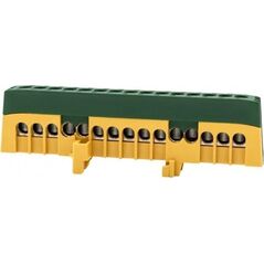 Listwa zasilająca F-Elektro Listwa ochronna ZPI 15-modułowa (15x16mm2) IP20 AL/CU - żółto/zielona F2.0394