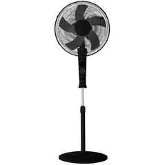 Wentylator podłogowy 40 cm LCD timer 3 tryby pilot czarny Volteno VO2428