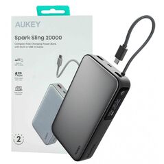 AUKEY PB-Y48 PowerBank | 20000mAh | 130W | 4xUSB | LED | PPS | kabel USB-C