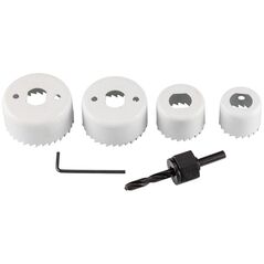Otwornice z adapterem, 32-54 mm, zestaw 6 szt.