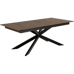 Actona Stół Irwine 200/240cm brązowy/czarny