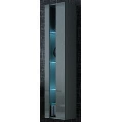 Cama Meble Regał VIGO NEW 180/40/30 szary/szary połysk