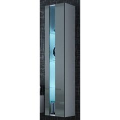 Cama Meble Regał VIGO NEW 180/40/30 biały/szary połysk