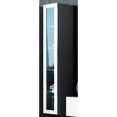 Cama Meble Witryna VIGO szkło'180' 180/40/30 szary/biały poł
