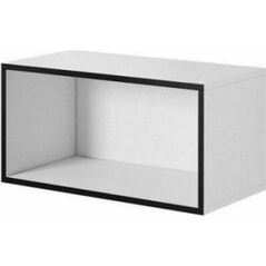 Cama Meble Regał ROCO RO4 75/37/37 biały/ czarny