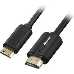 Kabel Sharkoon HDMI Mini - HDMI 3m czarny (4044951018017)