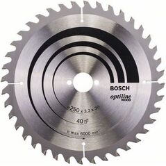 Bosch Tarcza pilarska Optiline Wood 250mm (2 608 640 670)