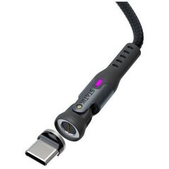 Statik 360 Pro 2.0 - καλώδιο USB-C με προσαρμογέα USB-A και τρία εναλλάξιμα μαγνητικά βύσματα USB-C, 1m (black)