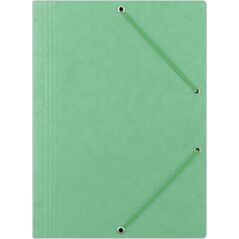 Donau Teczka z gumką DONAU, preszpan, A4, 390gsm, 3-skrz., jasnozielona