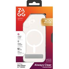 ZAGG Crystal Palace Snap Kickstand - obudowa ochronna z podstawką do iPhone 16 kompatybilna z MagSafe (clear)