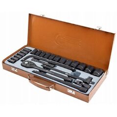 Zestaw narzędzi 1/2" 24el. (8-32mm) (6-kątnych)