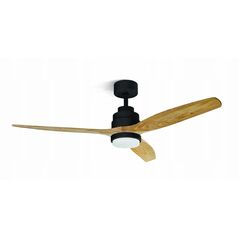 WENTYLATOR SUFITOWY ZCF 7600 40W 132cm LED 18W BUK/CZARNY