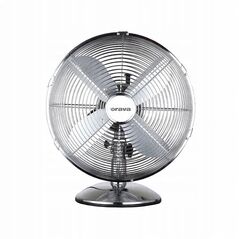 Orava SF-100 X επιτραπέζιος ταλαντευόμενος ανεμιστήρας, 3 επίπεδα ταχύτητας, ταλάντωση δεξιά και αριστερά, ασημί