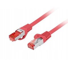 PATCHCORD KAT.6 S/FTP LSZH CU 1M CZERWONY FLUKE PASSED LANBERG