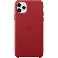 Apple iPhone 11 Pro Max Leather Case (PRODUCT) RED