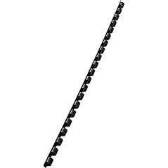 Leitz 35040, Black, 25 sheets, Plastic, A4, 6 mm, 6 mm