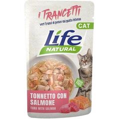 LIFE CAT sasz.55g CHUNKS TUNA + SALMON     /30