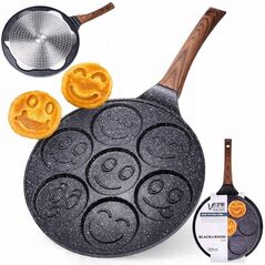 ΤΗΓΑΝΙ ΓΡΑΝΙΤΗ ΓΙΑ 7 ΤΗΓΑΝΙΤΕΣ ΜΕ ΧΑΜΟΓΕΛΑ BLACK&WOOD 199008