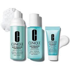 CLINIQUE ΣΕΤ (ANTI BLEMISH SOLUTION 60ML + ANTI BLEMISH SOLUTION CLEANSING FOAM 50ML + ANTI BLEMISH SOLUTION MOISTURIZNG FACIAL TREATMENT 15ML)