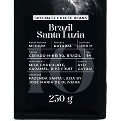 Εξειδικευμένοι κόκκοι καφέ Black Crow White Pigeon Βραζιλία Santa Luzia, 250 γρ