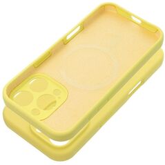 Θήκη SILICONE 2mm για IPHONE 16 Pro Max συμβατή με MagSafe κίτρινο