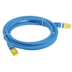 Patchcord Lanberg S/FTP κατ.6A 10μ LSZH CU fluke passed μπλε