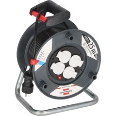 Brennenstuhl Garant E Μπαλαντέζα 4 Θέσεων με Καλώδιο 25m/ H05VV-F/ 3G1,5 Black (1215056) (BNN1215056) έως 12 άτοκες Δόσεις