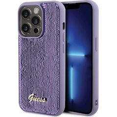 Guess Guess GUHCP15LPSFDGSU iPhone 15 Pro 6.1" fioletowy/purple hardcase Sequin Script Metal