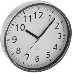 ASI COLLECTION Wall clock O 25 5cm silver/chrome 24306004